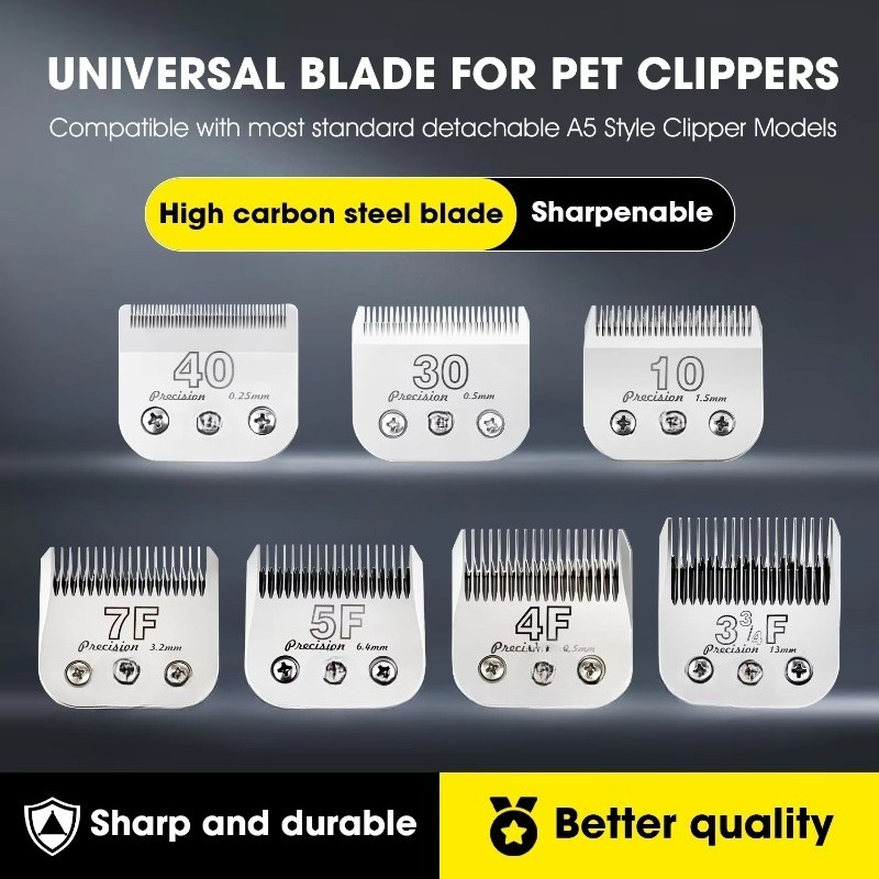 Dog Grooming Clippers - Pisau Clipper A5 10 buah #