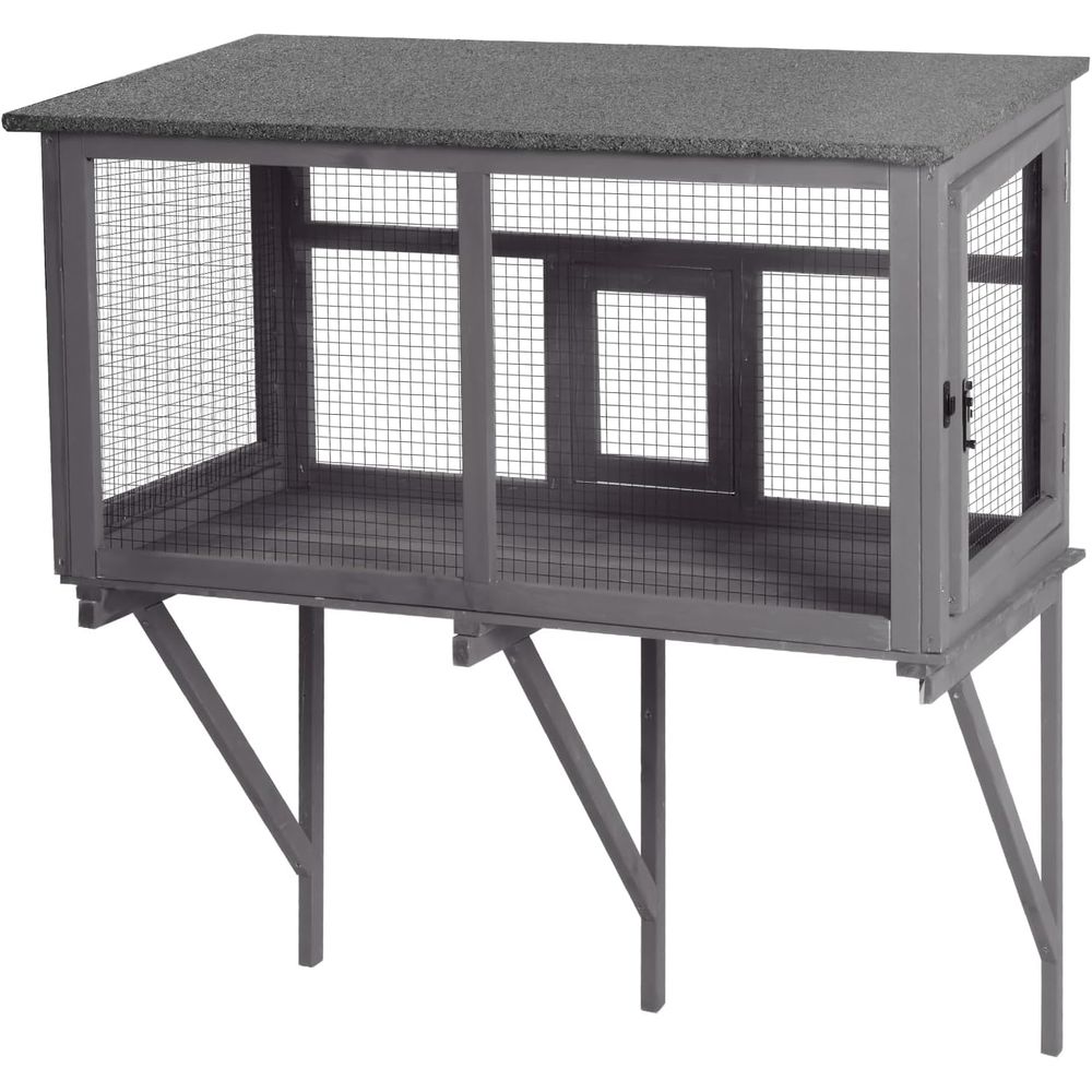 Cat Window Perch - Kandang Kucing Luar Ruangan dengan Atap