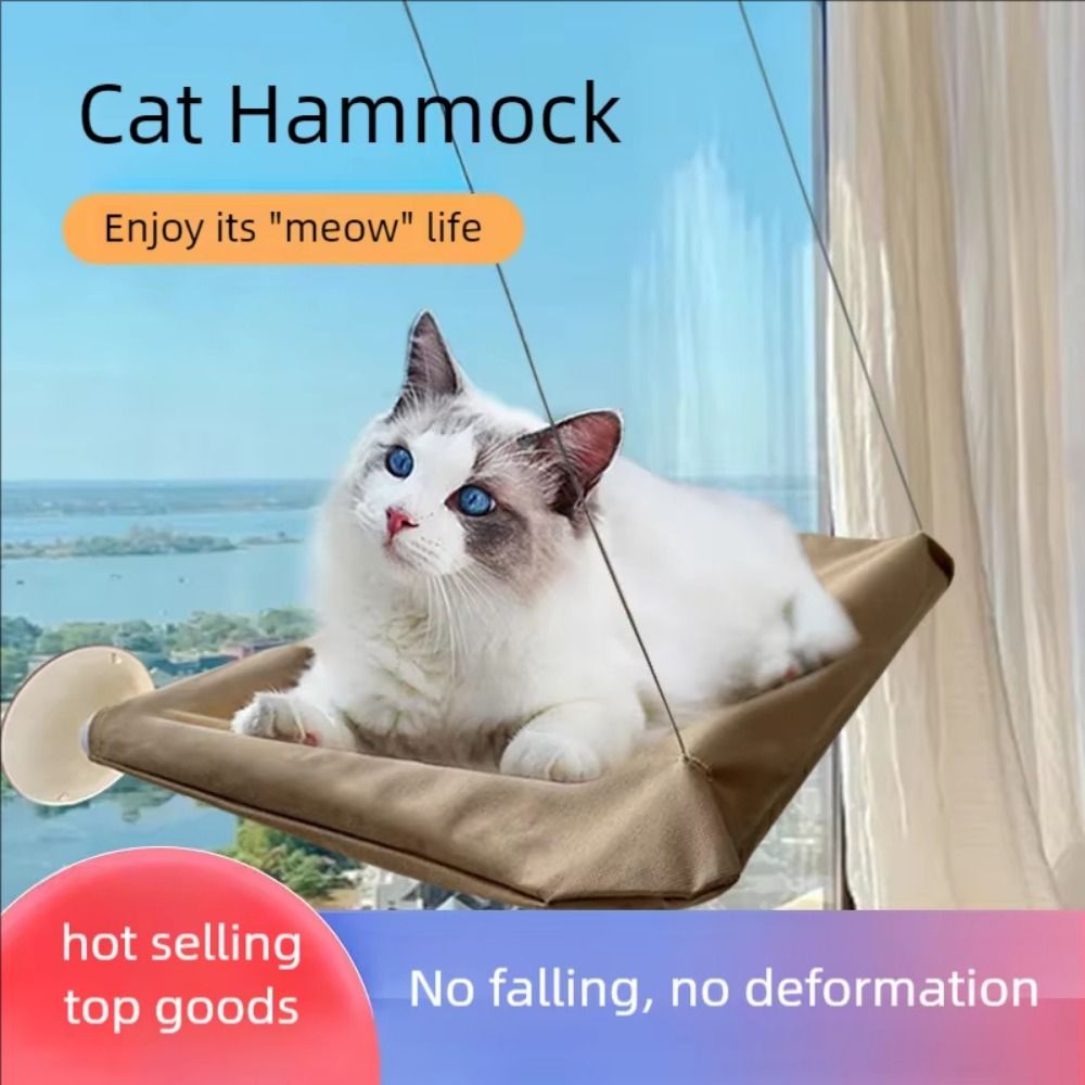 Cat Window Perch - Tempat Tidur Kucing Gantung Multifungsi Kreatif,