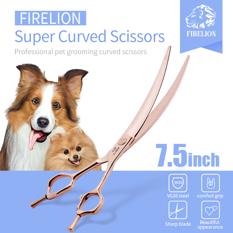 Dog Grooming Clippers - Fireplion profesional VG10 6.5/7.0/7.5 inci perawatan