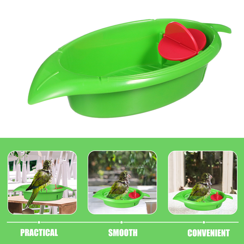 2 Buah Bak Mandi Plastik untuk - Bird Cage Parrot ulasan dan harga