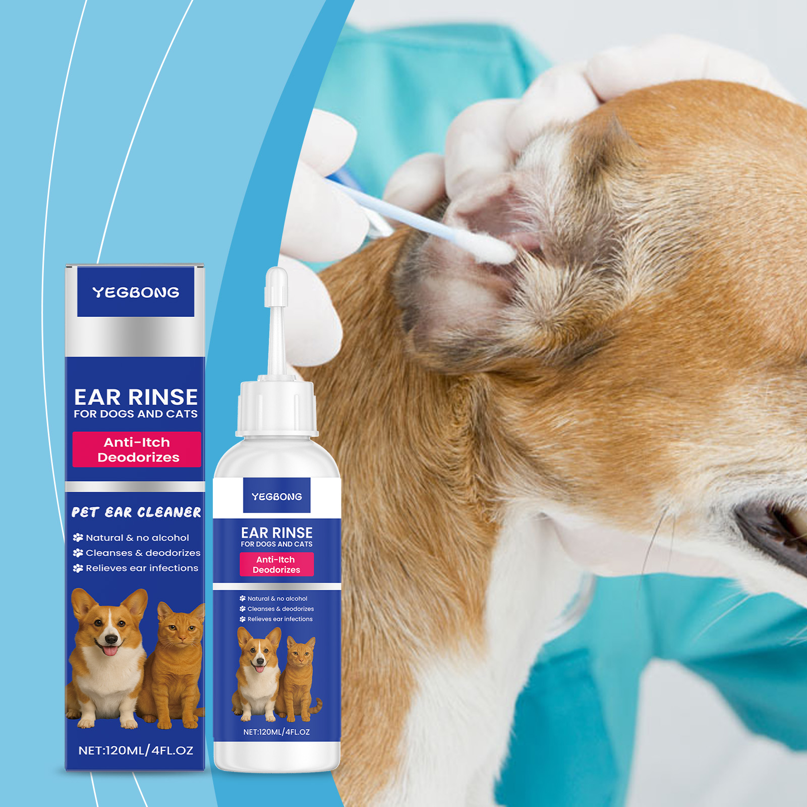 Pembersih Telinga Hewan Peliha - Pet Ear Cleaner ulasan dan harga