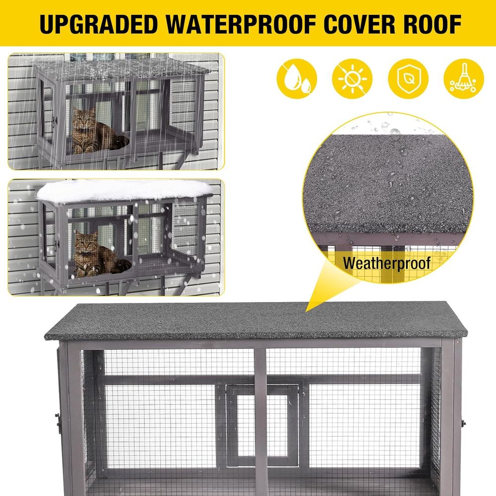 Kandang Kucing Luar Ruangan de - Cat Window Perch ulasan dan harga