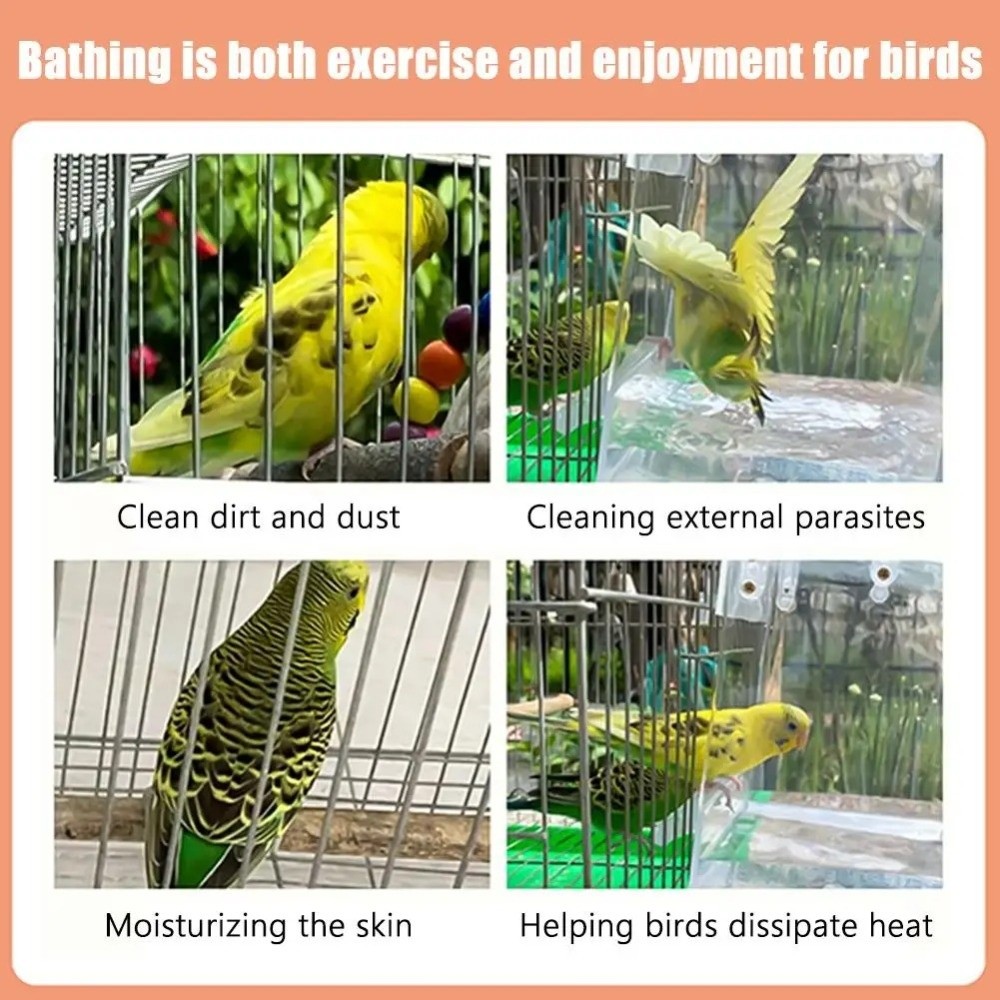 Kit Bak Mandi Burung Gantung T - Bird Cage Parrot ulasan dan harga