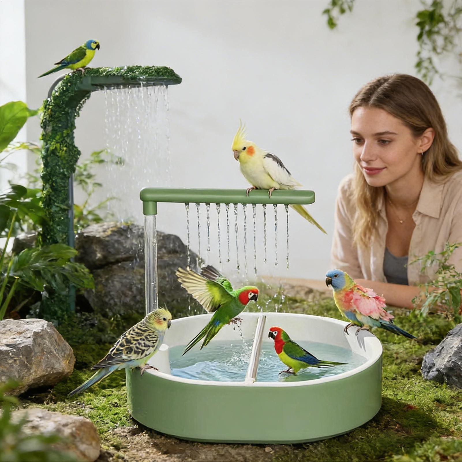 Bak Mandi Burung Otomatis Bert - Bird Cage Parrot ulasan dan harga