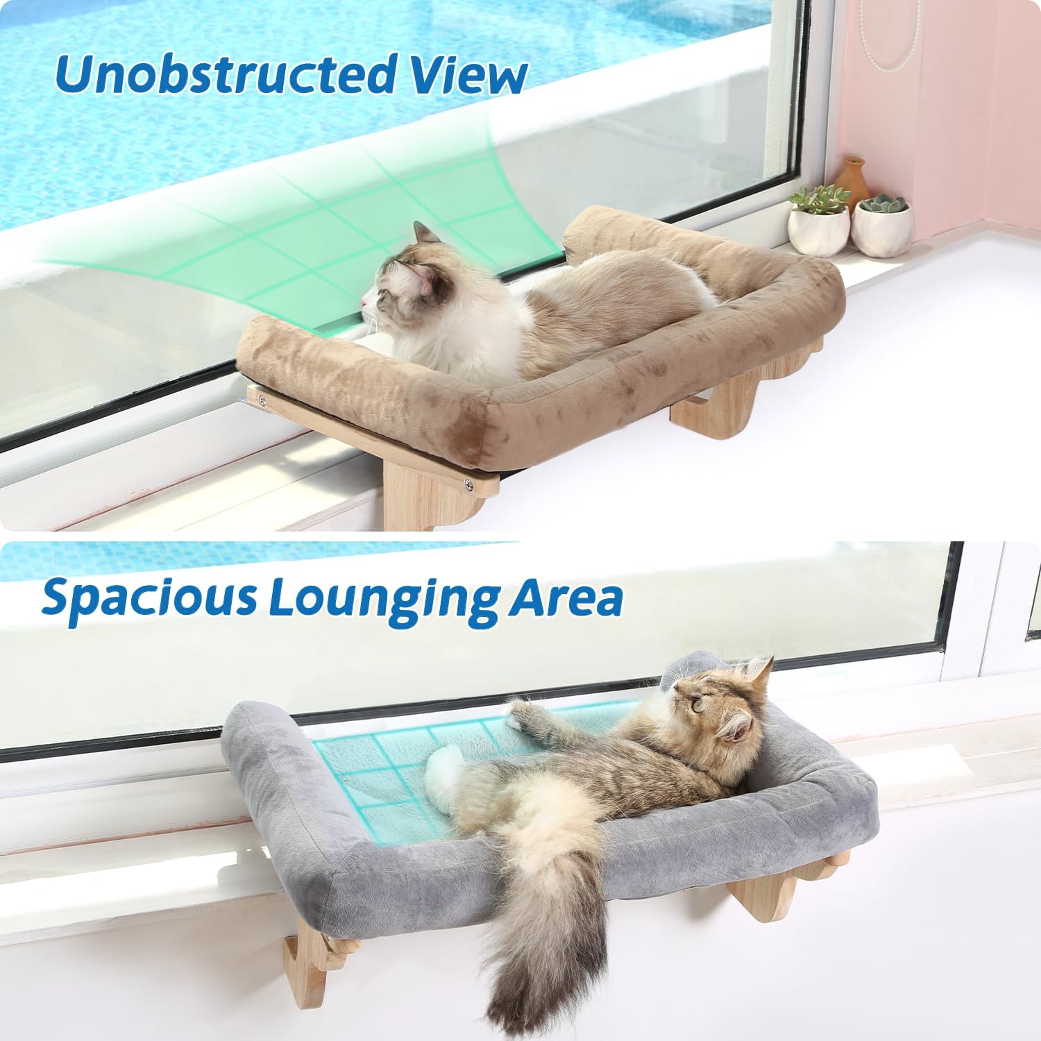 Tempat Tidur Kucing untuk Amba - Cat Window Perch ulasan dan harga