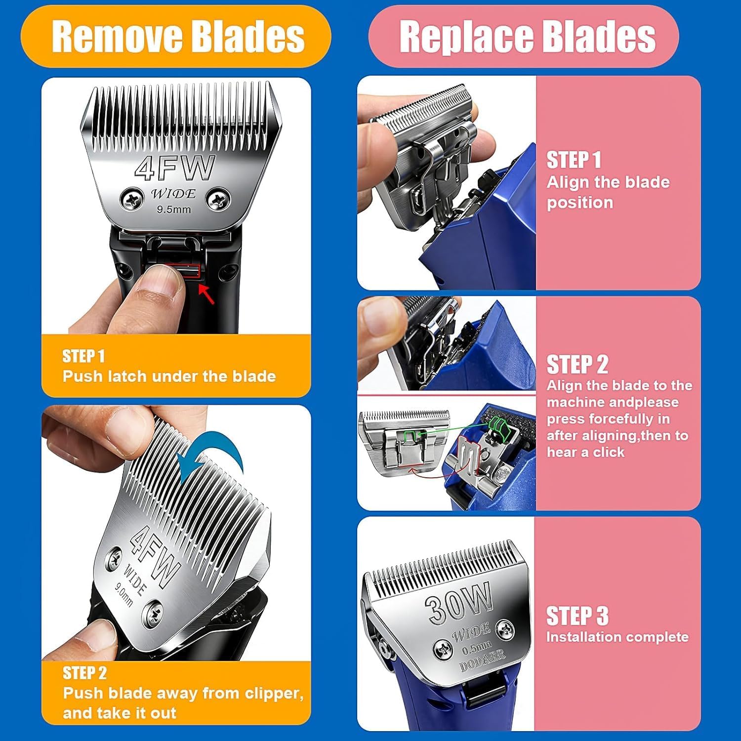 Pisau Lebar untuk Perawatan He - Dog Grooming Clippers ulasan dan harga
